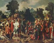 Lucas van Leyden THe Healing of the Blind man of Jericho oil painting artist